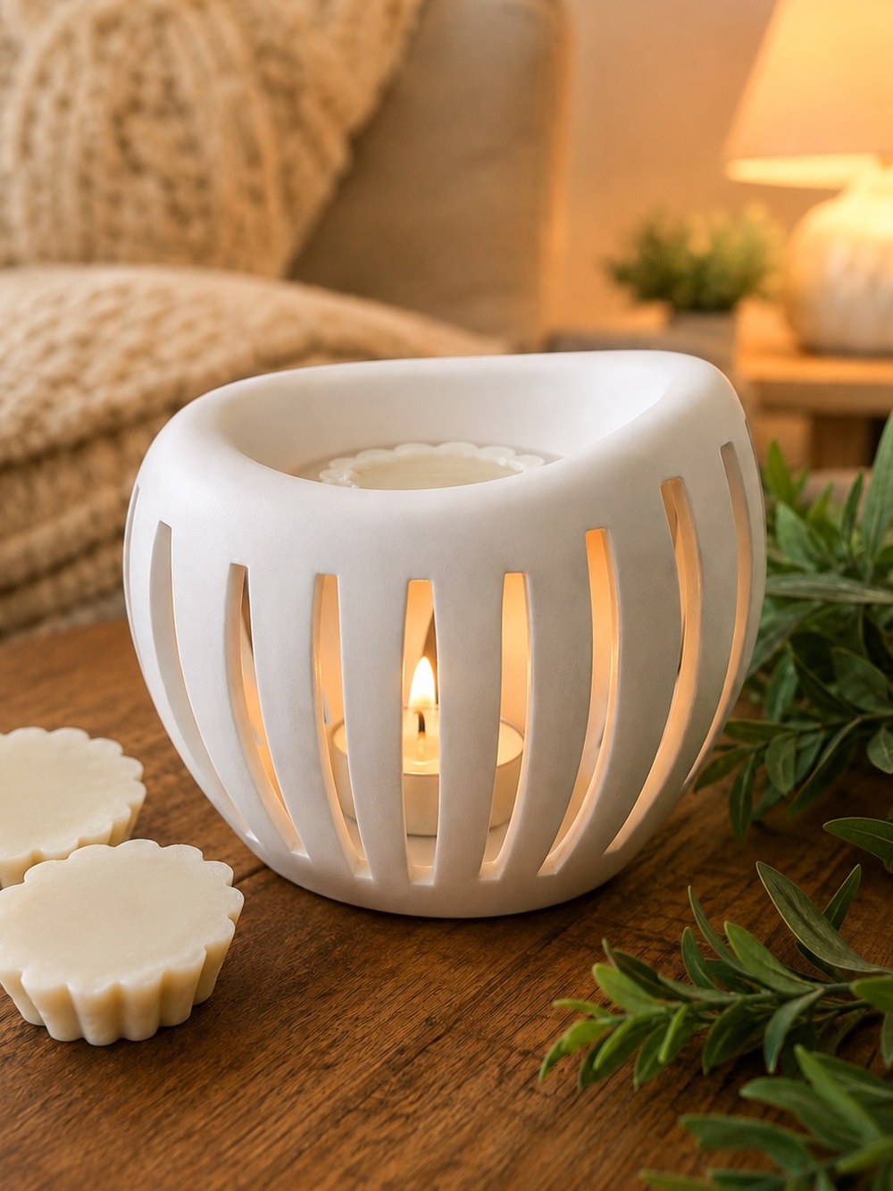 Biedermann & Sons Porcelain Wax Tart Warmer Burner